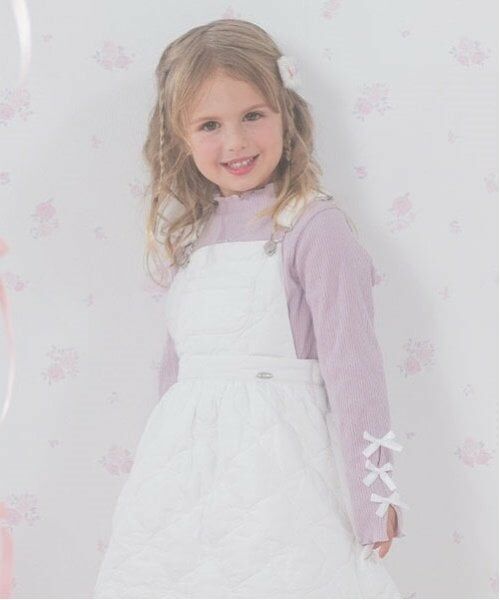 mezzo piano / メゾピアノ Tシャツ | 袖リボン　プチハイネック　長袖Tシャツ | 詳細9