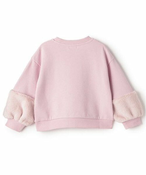 mezzo piano / メゾピアノ スウェット | どうぶつロゴ　ファー袖トレーナー | 詳細5