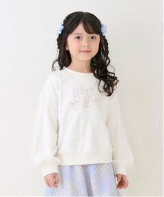 mezzo piano / メゾピアノ スウェット | 袖チュールフリル　トレーナー