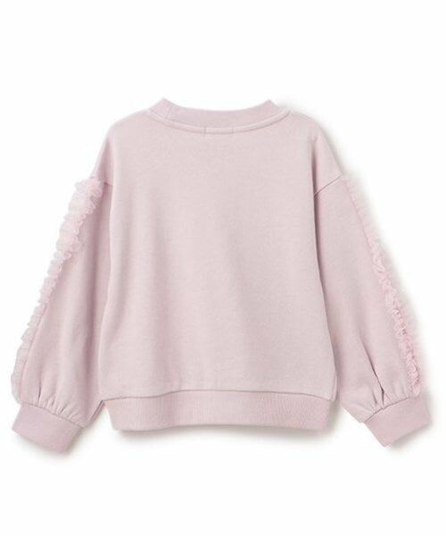 mezzo piano / メゾピアノ スウェット | 袖チュールフリル　トレーナー | 詳細4