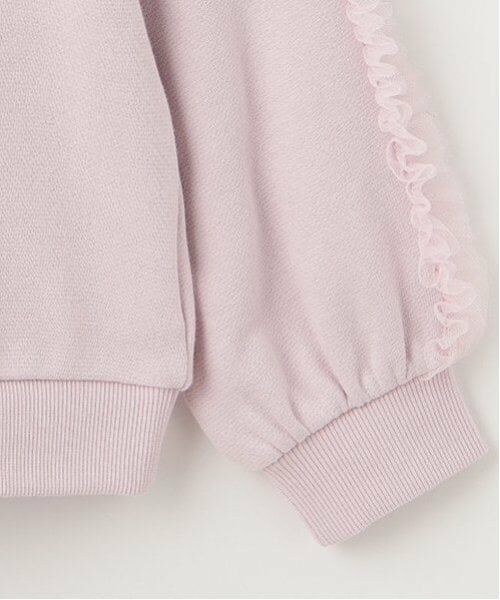 mezzo piano / メゾピアノ スウェット | 袖チュールフリル　トレーナー | 詳細8