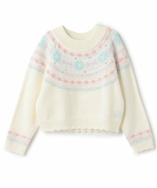 mezzo piano / メゾピアノ ニット・セーター | ノルディックニット　プルオーバー | 詳細12