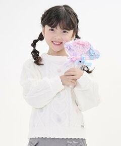 mezzo piano / メゾピアノ ニット・セーター | カラフルポンポン　モールニットプルオーバー