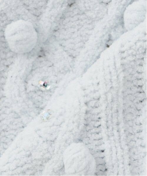 mezzo piano / メゾピアノ パーカー | モールニット　裏ボア　ジップパーカ | 詳細14