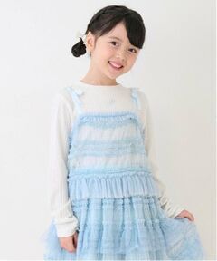 mezzo piano / メゾピアノ Tシャツ | チュールビスチェ＆長袖Tシャツセット