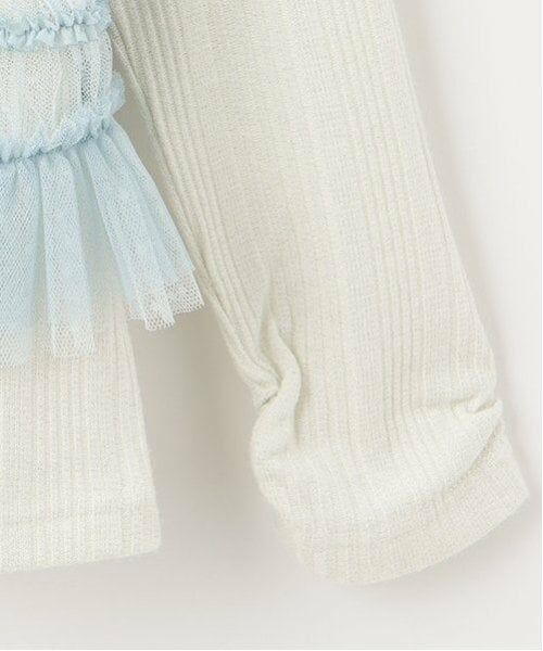 mezzo piano / メゾピアノ Tシャツ | チュールビスチェ＆長袖Tシャツセット | 詳細12