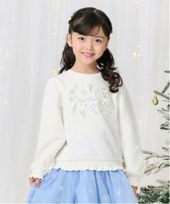 mezzo piano / メゾピアノ スウェット | スノー刺繍　トレーナー