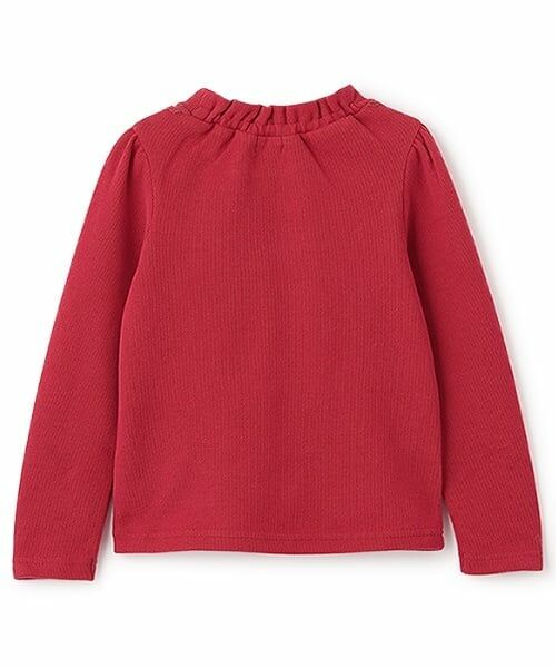 mezzo piano / メゾピアノ Tシャツ | ネックレス刺繍　プチハイネックTシャツ | 詳細1