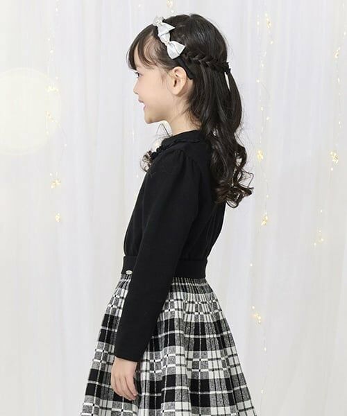 mezzo piano / メゾピアノ Tシャツ | ネックレス刺繍　プチハイネックTシャツ | 詳細18