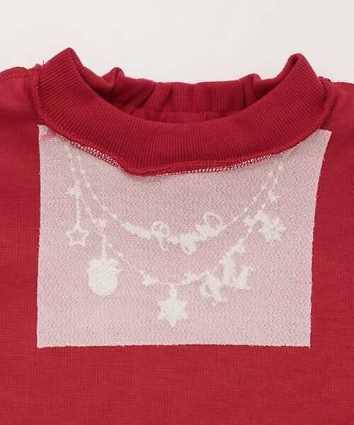 mezzo piano / メゾピアノ Tシャツ | ネックレス刺繍　プチハイネックTシャツ | 詳細4