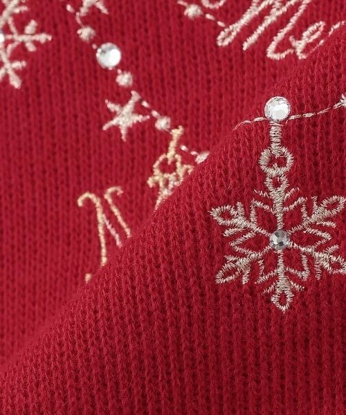 mezzo piano / メゾピアノ Tシャツ | ネックレス刺繍　プチハイネックTシャツ | 詳細6