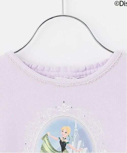 mezzo piano / メゾピアノ スウェット | 【アナと雪の女王】袖チュール　裾スカラップトレーナー | 詳細2