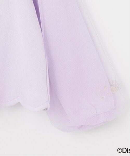 mezzo piano / メゾピアノ スウェット | 【アナと雪の女王】袖チュール　裾スカラップトレーナー | 詳細7