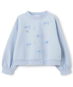 mezzo piano / メゾピアノ スウェット | キラキラロゴ＆リボン　トレーナー