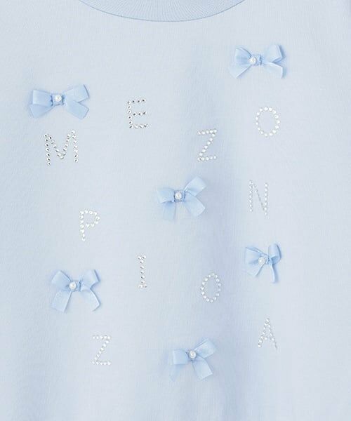 mezzo piano / メゾピアノ スウェット | キラキラロゴ＆リボン　トレーナー | 詳細7