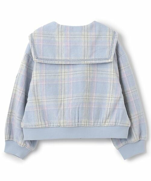 mezzo piano / メゾピアノ ブルゾン | シャギーチェック・ボア　セーラーブルゾン | 詳細1
