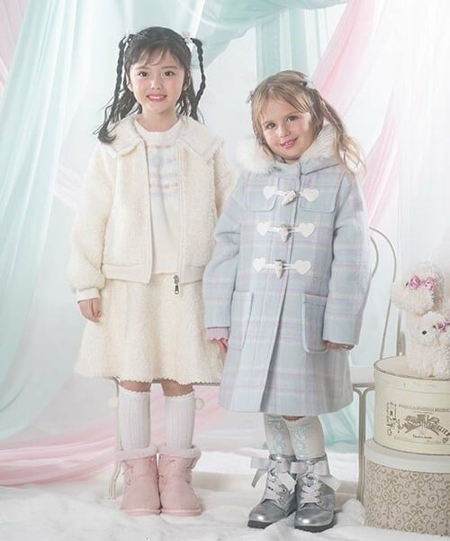 mezzo piano / メゾピアノ ブルゾン | シャギーチェック・ボア　セーラーブルゾン | 詳細14