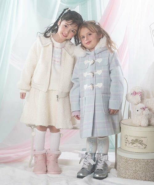 mezzo piano / メゾピアノ ブルゾン | シャギーチェック・ボア　セーラーブルゾン | 詳細16