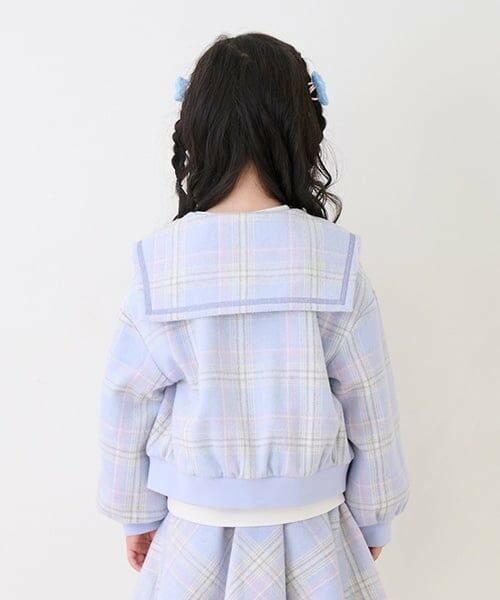 mezzo piano / メゾピアノ ブルゾン | シャギーチェック・ボア　セーラーブルゾン | 詳細17