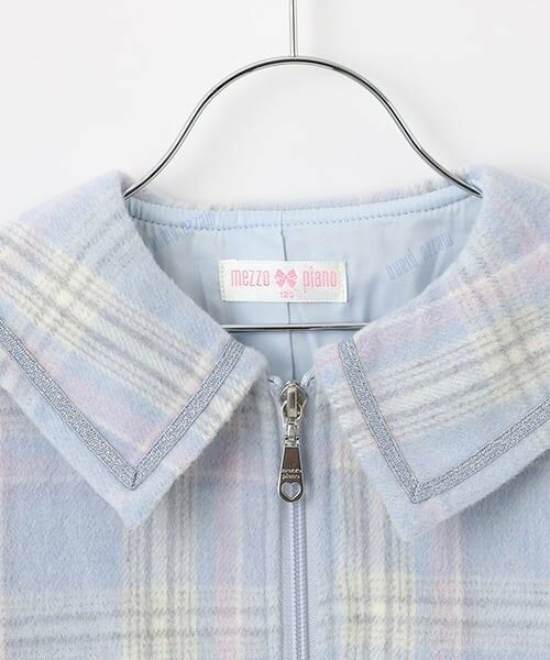 mezzo piano / メゾピアノ ブルゾン | シャギーチェック・ボア　セーラーブルゾン | 詳細2
