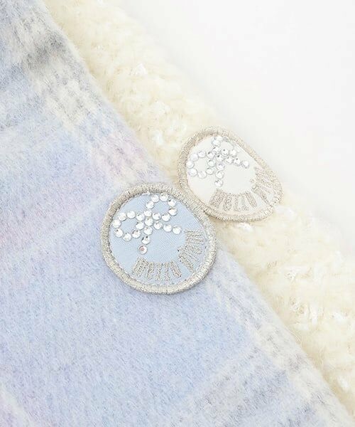 mezzo piano / メゾピアノ ブルゾン | シャギーチェック・ボア　セーラーブルゾン | 詳細3