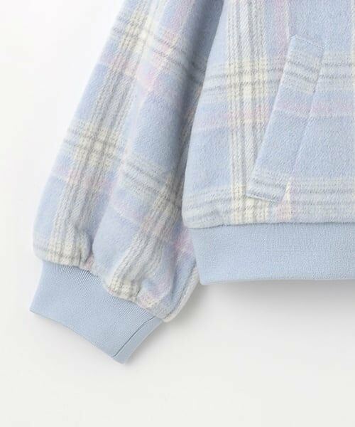 mezzo piano / メゾピアノ ブルゾン | シャギーチェック・ボア　セーラーブルゾン | 詳細5