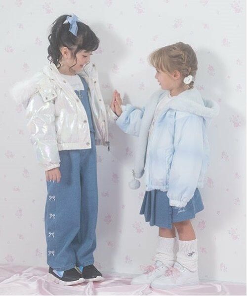 mezzo piano / メゾピアノ ブルゾン | オーロラ生地　ショートダウン | 詳細5