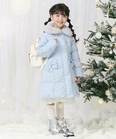 mezzo piano / メゾピアノ ブルゾン | ファー衿つき　ウォッシャブル　ロングダウン