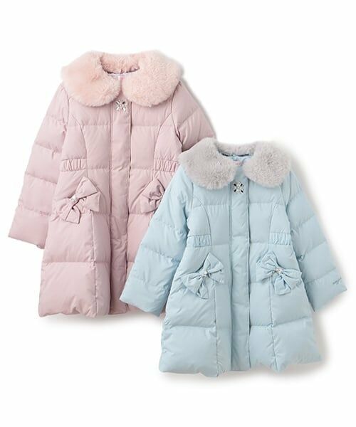 mezzo piano / メゾピアノ ブルゾン | ファー衿つき　ウォッシャブル　ロングダウン | 詳細14