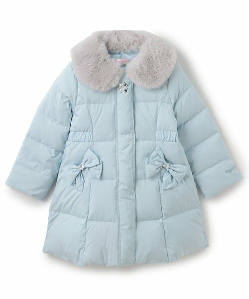 mezzo piano / メゾピアノ ブルゾン | ファー衿つき　ウォッシャブル　ロングダウン | 詳細19