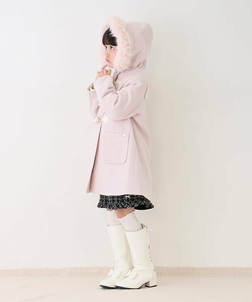 mezzo piano / メゾピアノ その他アウター | フェイクファーつき　ダッフルコート | 詳細22