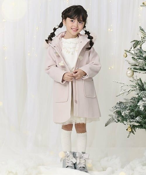 mezzo piano / メゾピアノ その他アウター | フェイクファーつき　ダッフルコート | 詳細25