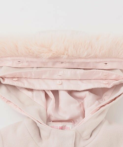 mezzo piano / メゾピアノ その他アウター | フェイクファーつき　ダッフルコート | 詳細4