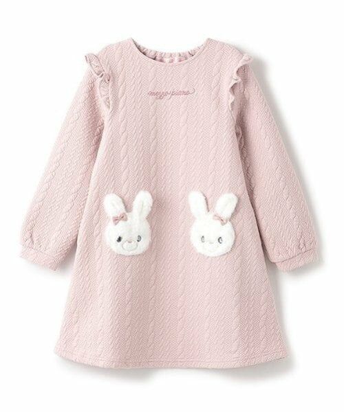 mezzo piano / メゾピアノ ミニ丈・ひざ丈ワンピース | どうぶつアップリケ　ジャガードワンピース | 詳細18