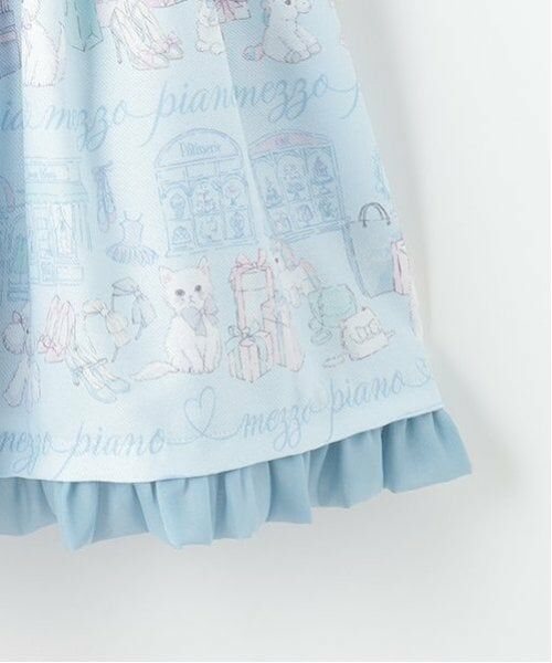 mezzo piano / メゾピアノ ミニ丈・ひざ丈ワンピース | ショッピング柄　キャミワンピース | 詳細10