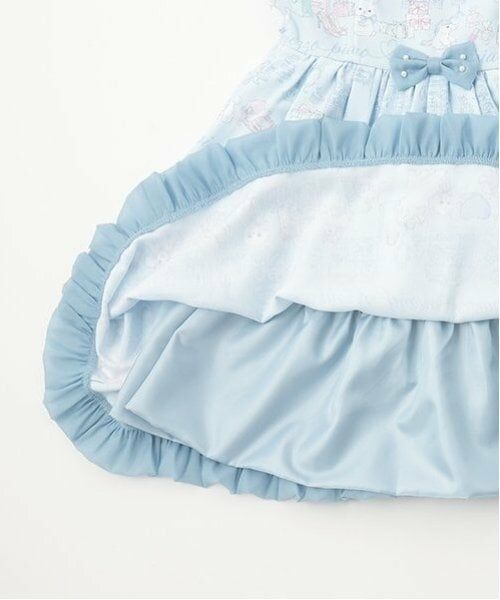 mezzo piano / メゾピアノ ミニ丈・ひざ丈ワンピース | ショッピング柄　キャミワンピース | 詳細12