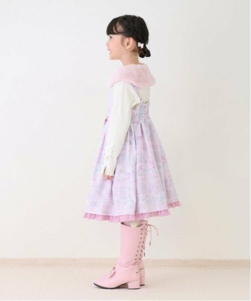 mezzo piano / メゾピアノ ミニ丈・ひざ丈ワンピース | ショッピング柄　キャミワンピース | 詳細2