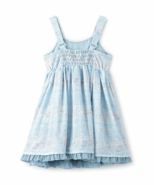 mezzo piano / メゾピアノ ミニ丈・ひざ丈ワンピース | ショッピング柄　キャミワンピース | 詳細5