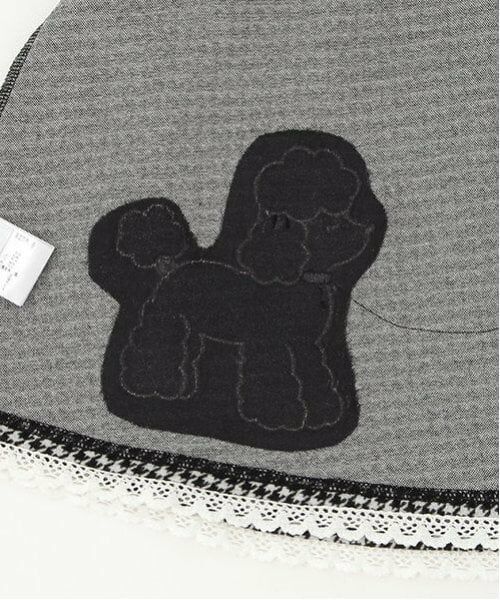 mezzo piano / メゾピアノ ミニ丈・ひざ丈ワンピース | プードル千鳥　ドッキングワンピース | 詳細11