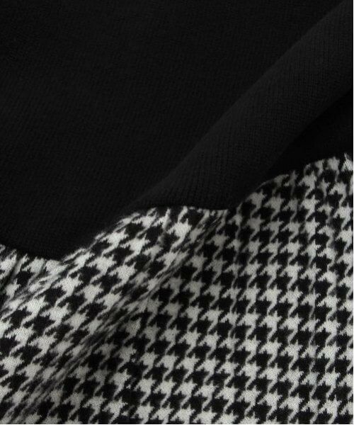 mezzo piano / メゾピアノ ミニ丈・ひざ丈ワンピース | プードル千鳥　ドッキングワンピース | 詳細12