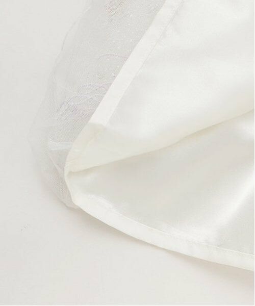 mezzo piano / メゾピアノ ミニ丈・ひざ丈ワンピース | ショッピングモチーフ刺しゅうチュール ドッキングワンピース | 詳細10