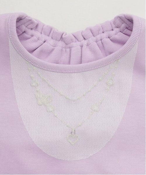 mezzo piano / メゾピアノ ミニ丈・ひざ丈ワンピース | ショッピングモチーフ刺しゅうチュール ドッキングワンピース | 詳細6