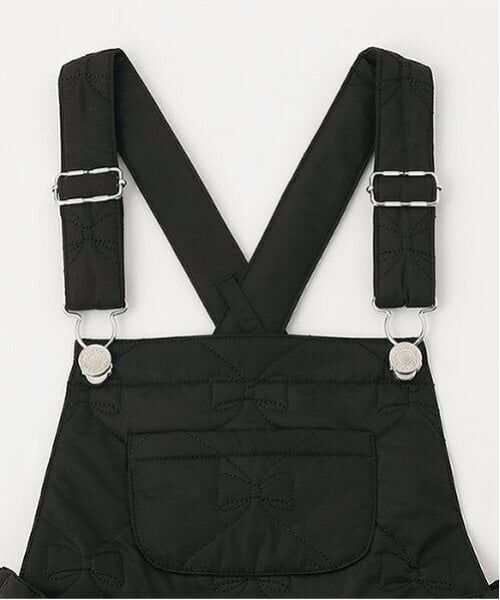 mezzo piano / メゾピアノ ミニ・ひざ丈スカート | リボンキルト 2wayサロペットスカート | 詳細5