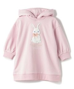 mezzo piano / メゾピアノ ミニ丈・ひざ丈ワンピース | どうぶつモチーフ　パーカワンピース