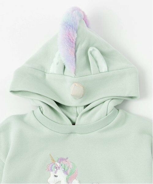 mezzo piano / メゾピアノ ミニ丈・ひざ丈ワンピース | どうぶつモチーフ　パーカワンピース | 詳細11