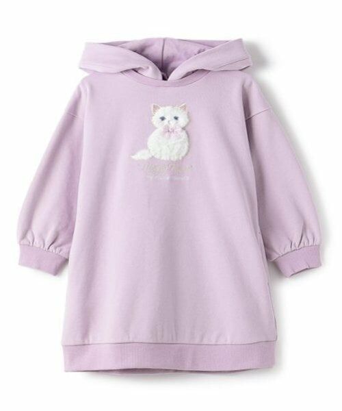 mezzo piano / メゾピアノ ミニ丈・ひざ丈ワンピース | どうぶつモチーフ　パーカワンピース | 詳細24