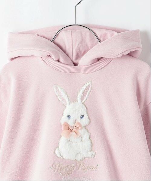 mezzo piano / メゾピアノ ミニ丈・ひざ丈ワンピース | どうぶつモチーフ　パーカワンピース | 詳細9