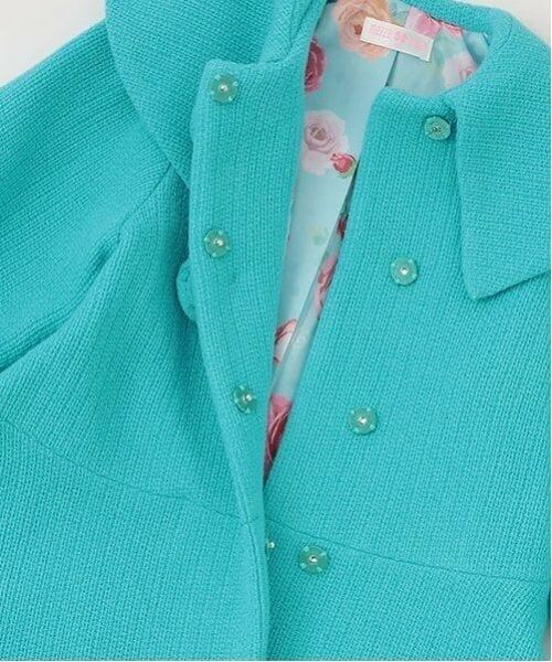 mezzo piano / メゾピアノ その他アウター | ビッグカラーフレアコート　ボタンブローチつき | 詳細10