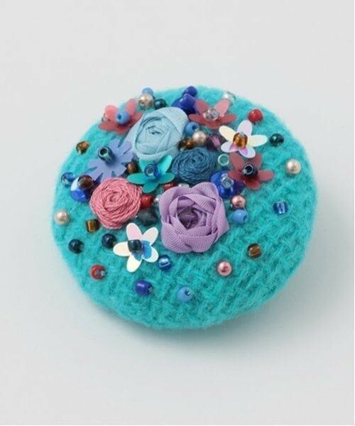 mezzo piano / メゾピアノ その他アウター | ビッグカラーフレアコート　ボタンブローチつき | 詳細15