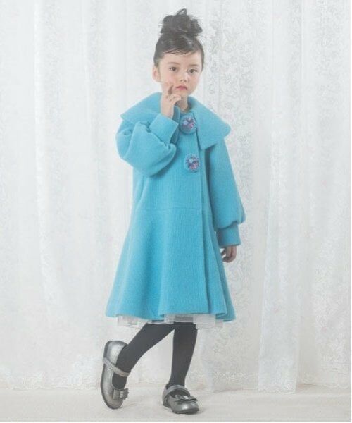 mezzo piano / メゾピアノ その他アウター | ビッグカラーフレアコート　ボタンブローチつき | 詳細3